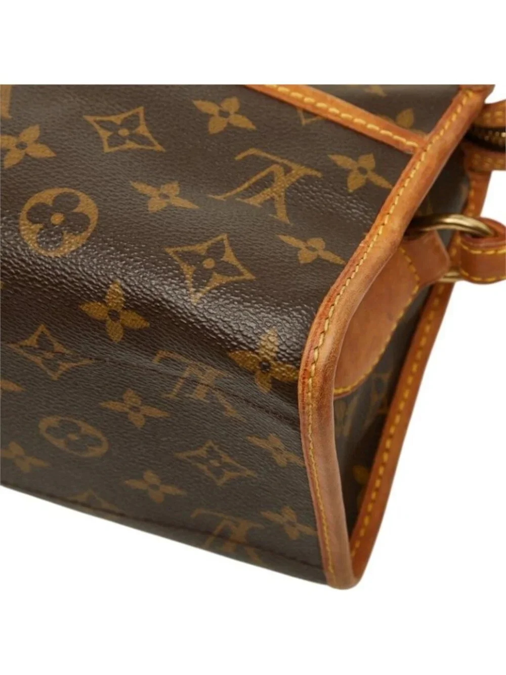 Louis Vuitton Monogram Popincourt Long Crossbody Shoulder Bag Brown Leather